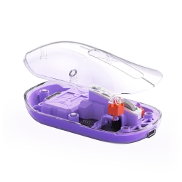 ماوس شفاف دو حالته بی‌سیم و بلوتوث بنفش مدل BTM005