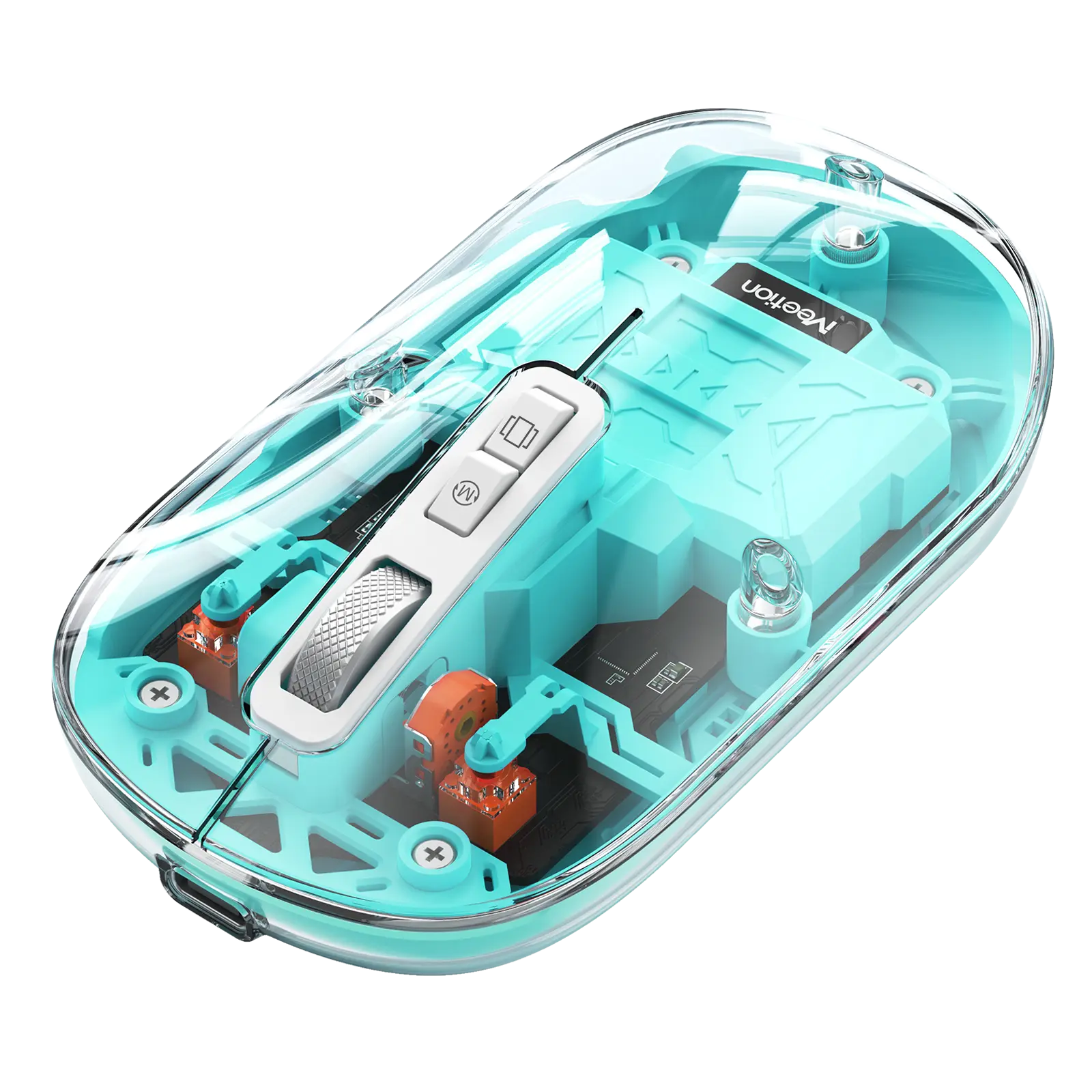 ماوس شفاف دو حالته بی‌سیم و بلوتوث سبز مدل BTM005