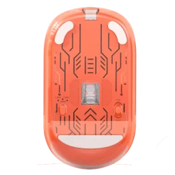 ماوس شفاف دو حالته بی‌سیم و بلوتوث نارنجی مدل BTM005