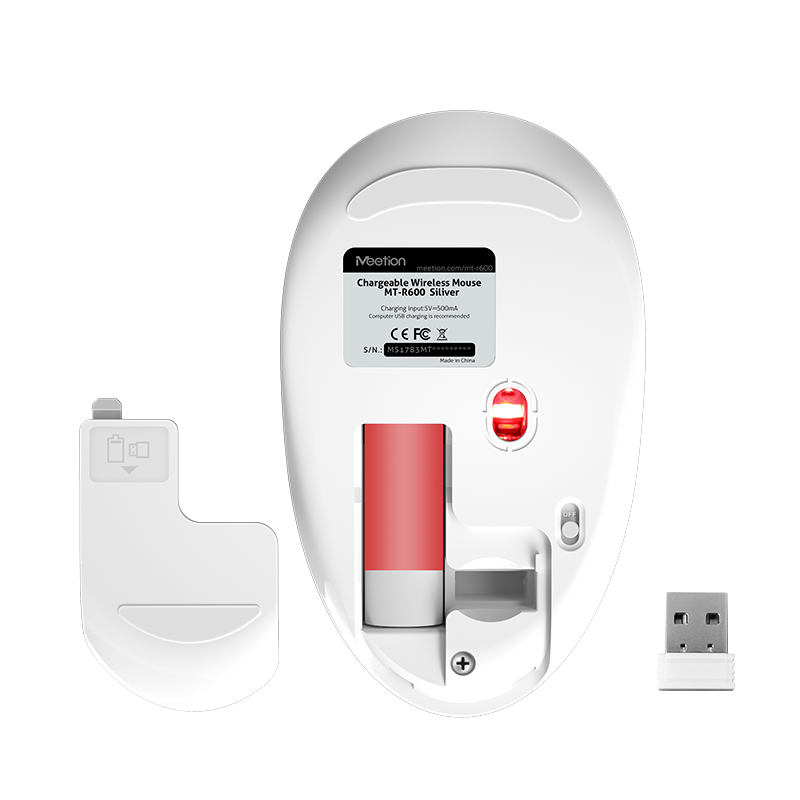 ماوس بی سیم قابل شارژ سیلور مدل R600
