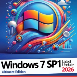 Windows 7 SP1 Update 2026 Ultimate Edition 32&64-bit 1DVD9