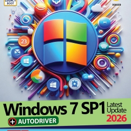 Windows 7 SP1 Update 2026 + AutoDriver 32&64-bit 1DVD9